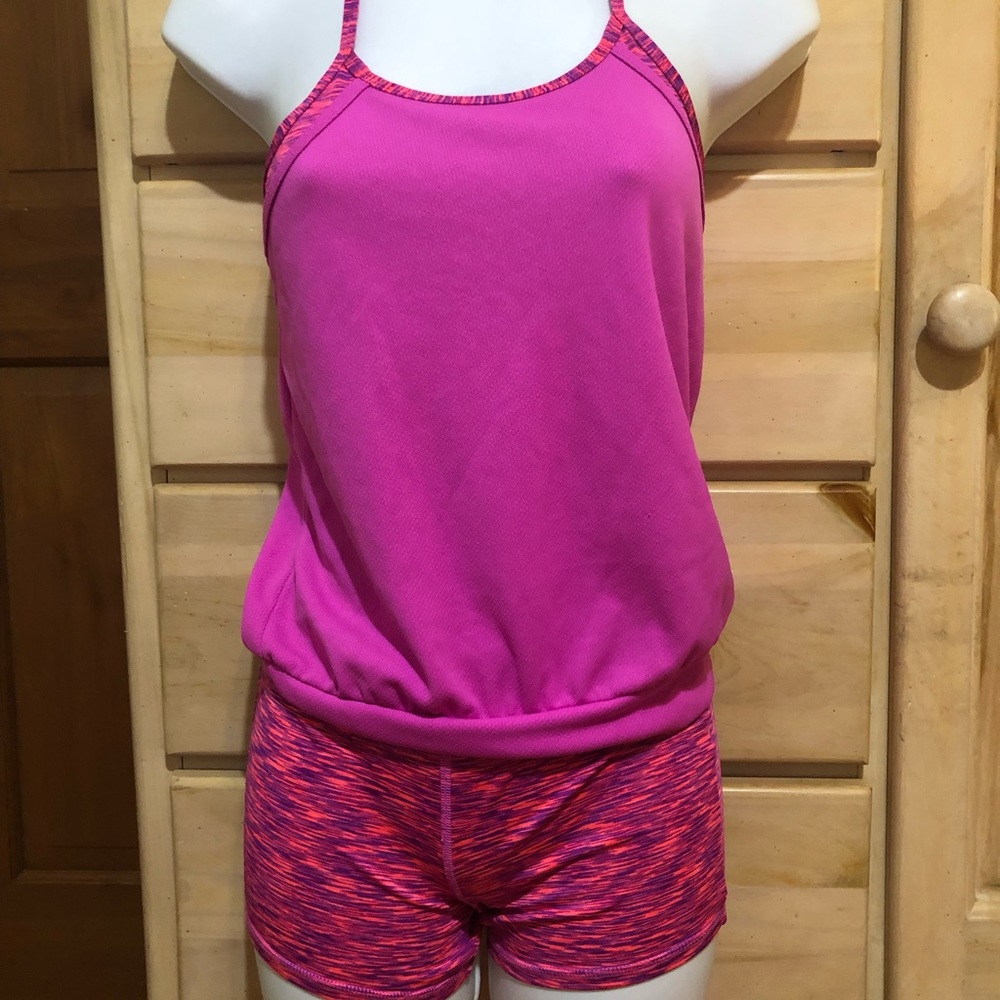 Kids Xersion Layered Tank Top With Shorts